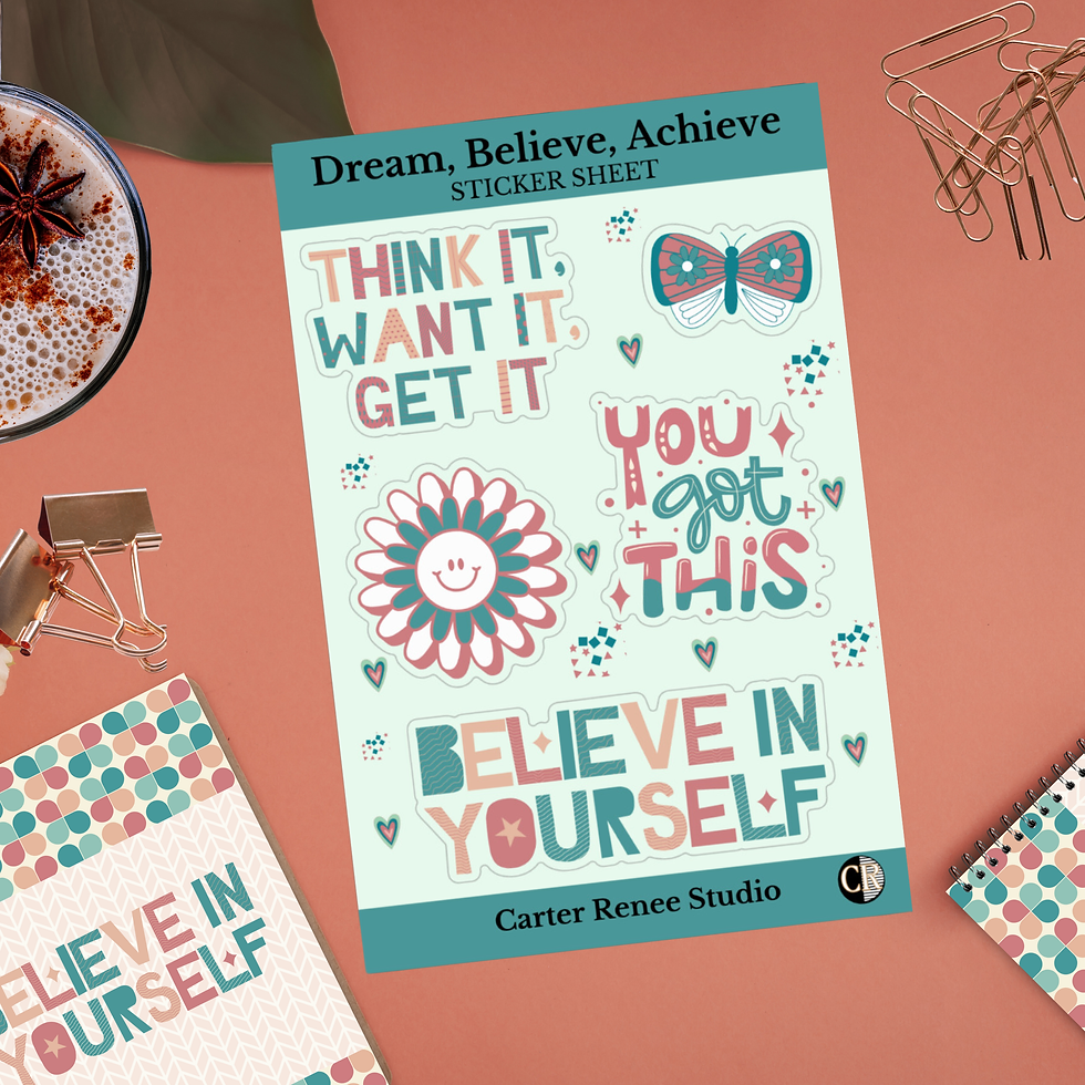 Thumbnail: Believe in Yourself stationery set