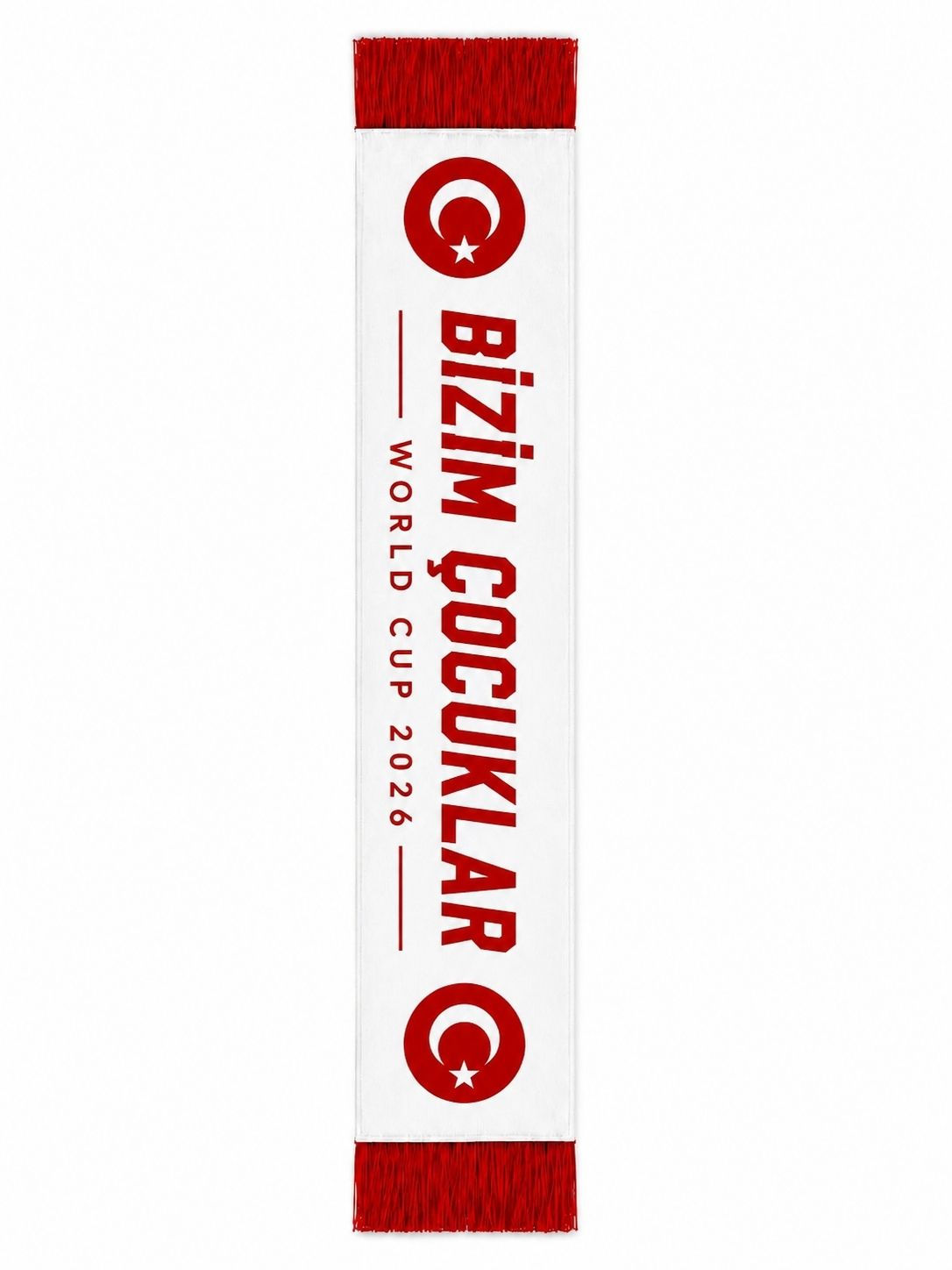 Milli Takım Taraftar Atkısı 140x20 - Bizim Çocuklar Çift Renk