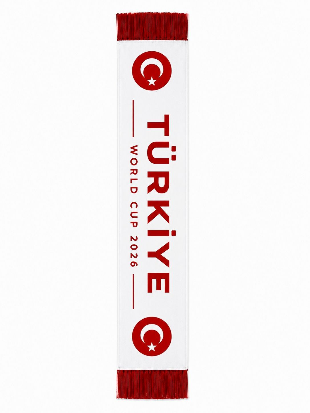 Milli Takım Taraftar Atkısı - Türkiye World Cup 2026 Çift Renk