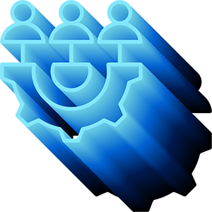 Blue icon representing user consent management and compliance tracking systems