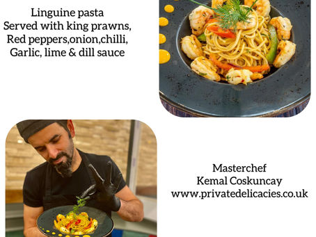 KING PRAWNS LINGUINE