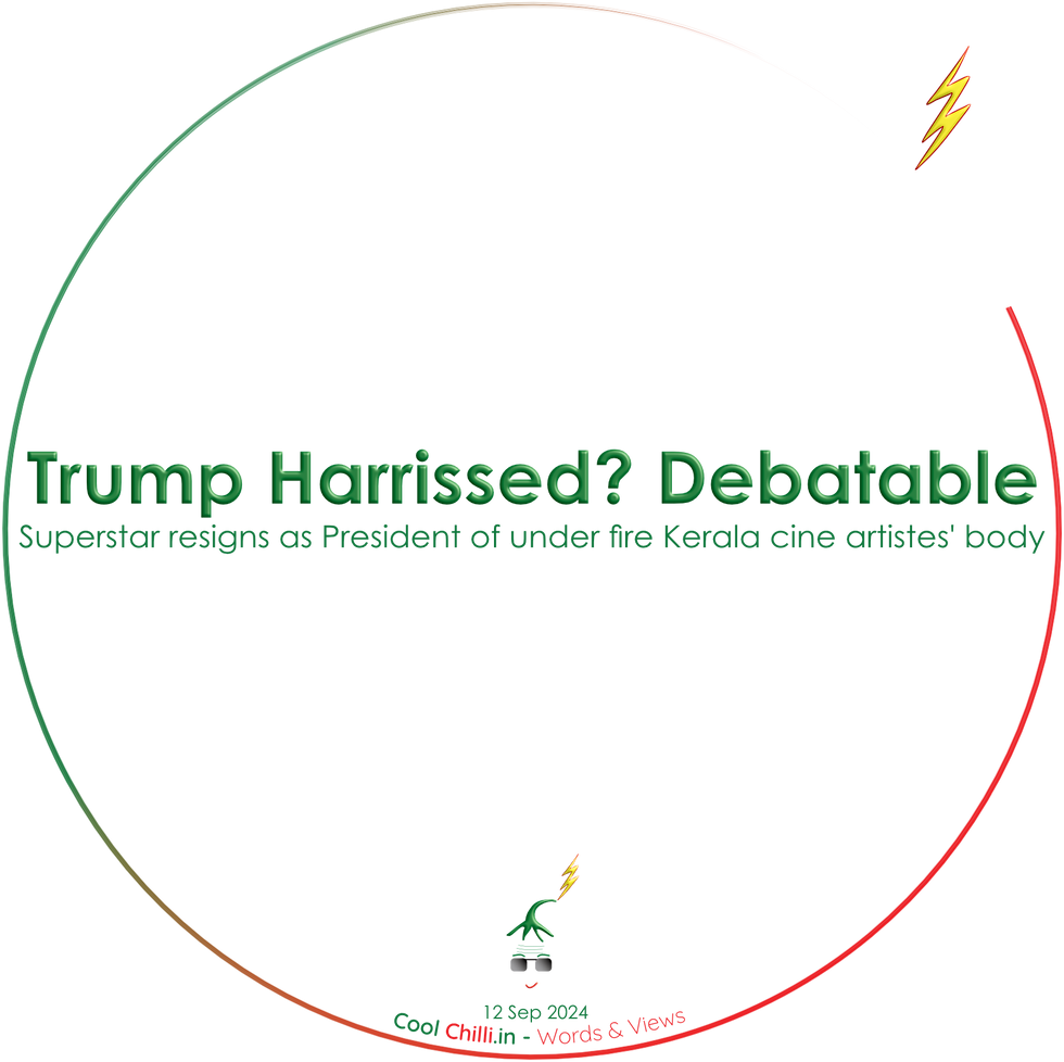 Trump Harris-sed? Debatable! Perhaps not so debatable is this Timeless Land's biggest non-intellectual export. A Sit-down comic!