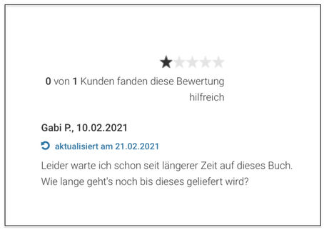 Reviews und Sterne