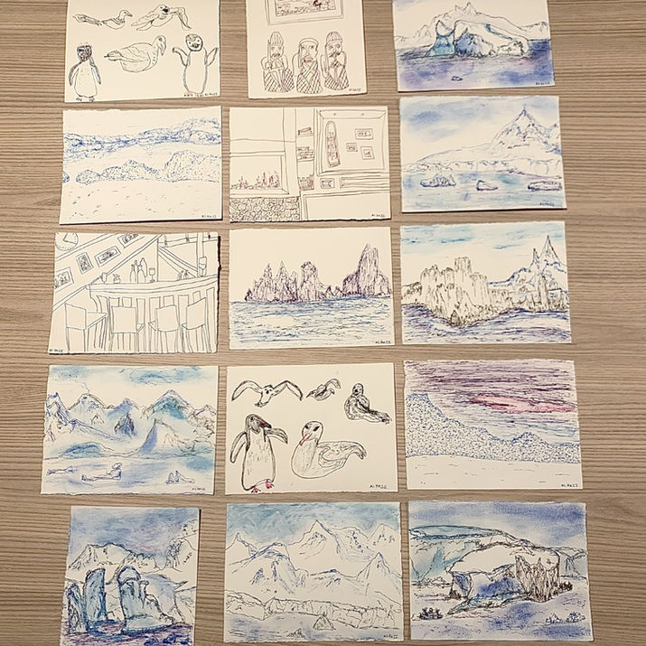 Antarctica Drawings created November 2022