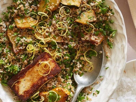 Roasted Acorn + Cranberry Tabbouleh