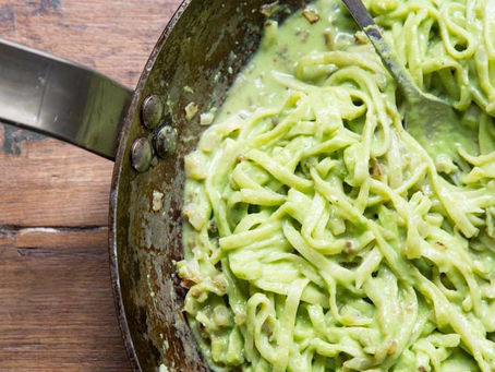 English Pea “Carbonara” Pasta