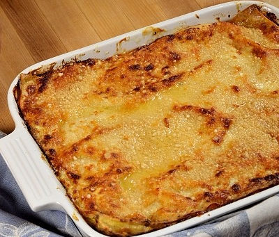 Pumpkin Spice and Mushroom Lasagna