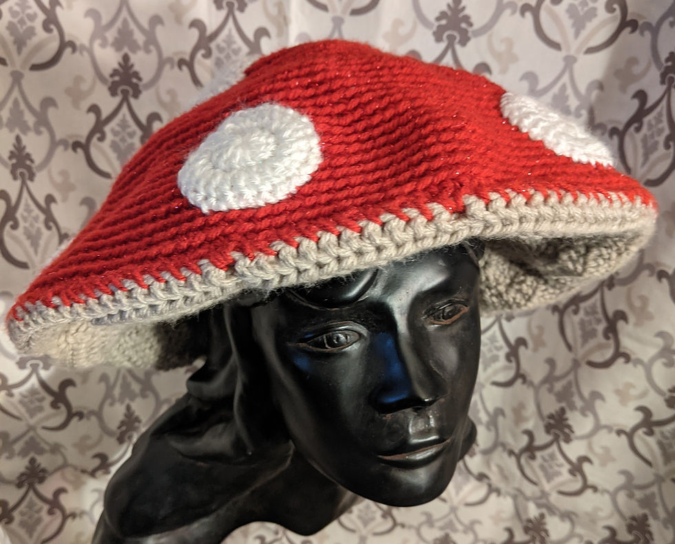 Miniature : Patron de chapeau de champignon au crochet