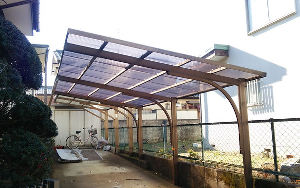 カーポート波板交換