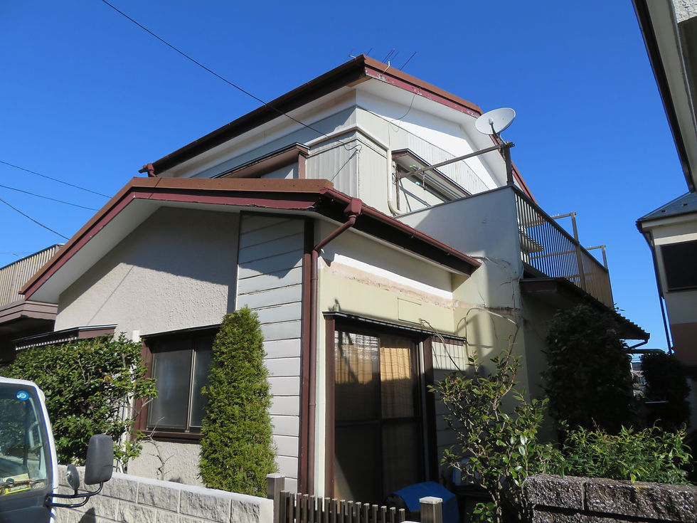 千葉県鎌ケ谷市|外壁サイディング貼り・総合外装リフォーム工事施工前