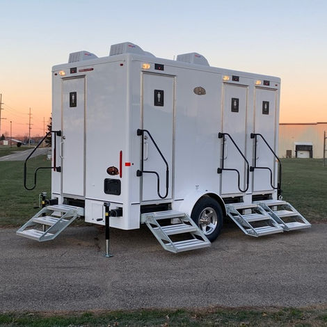 4-Station Luxury Bathroom Trailer