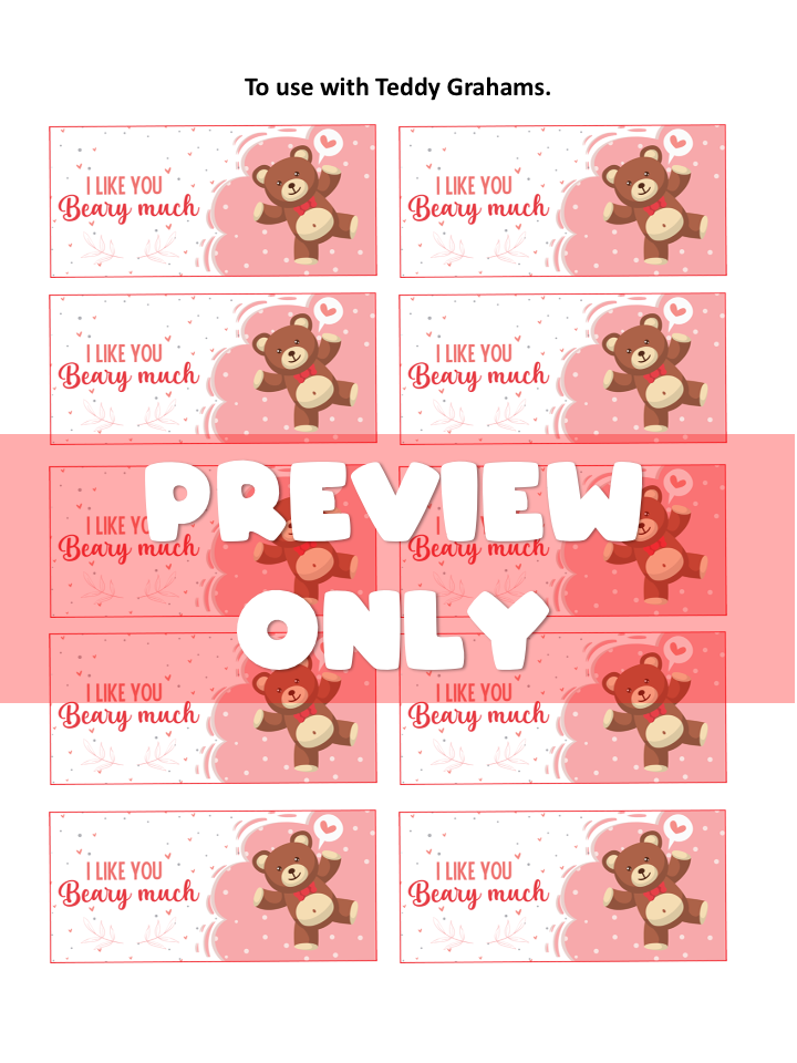 Thumbnail: Valentine's Day Favor Bags Printables