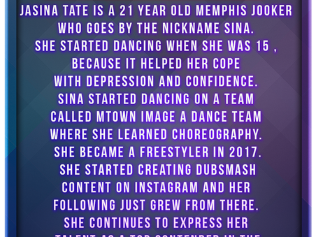 JASINA TATE | WOMAN OF THE WEEK | JULY 8-14