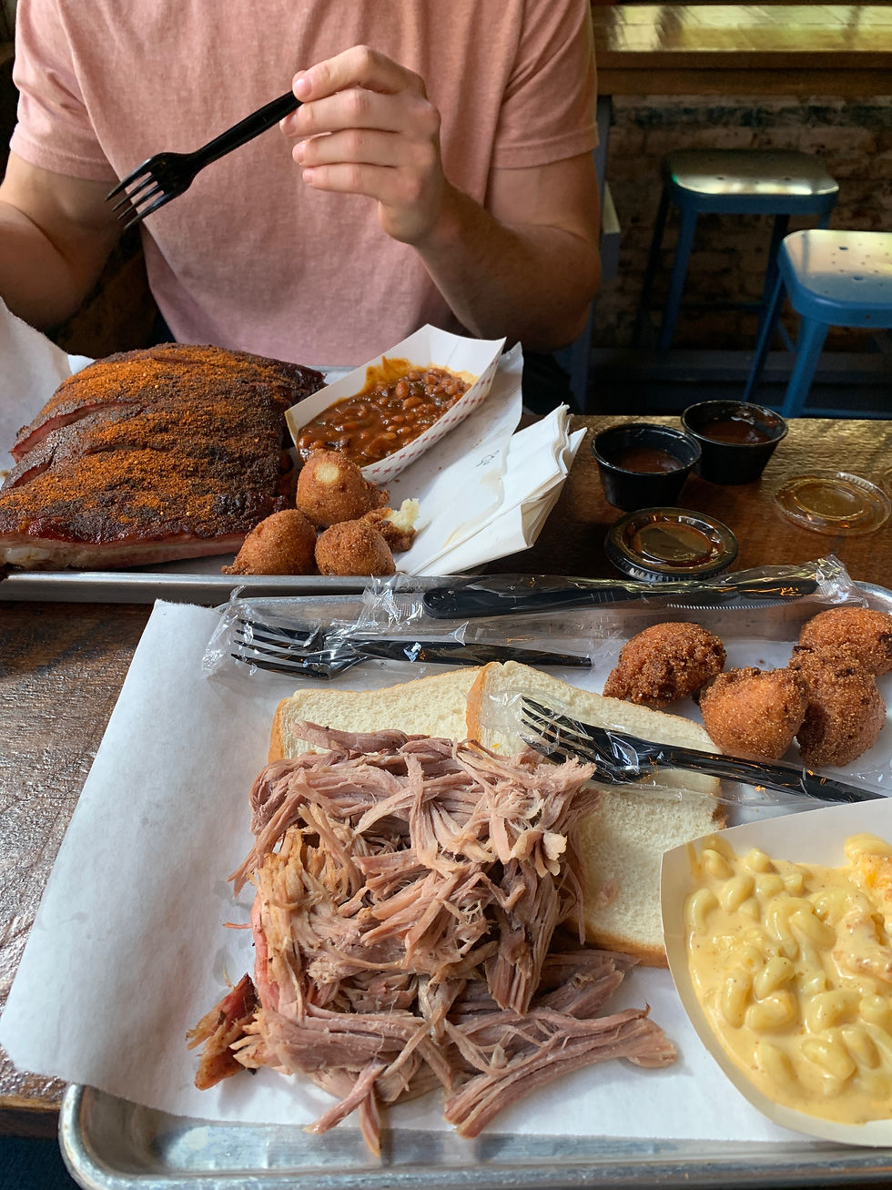 Lunch at Martin's Bar-B-Que Joint