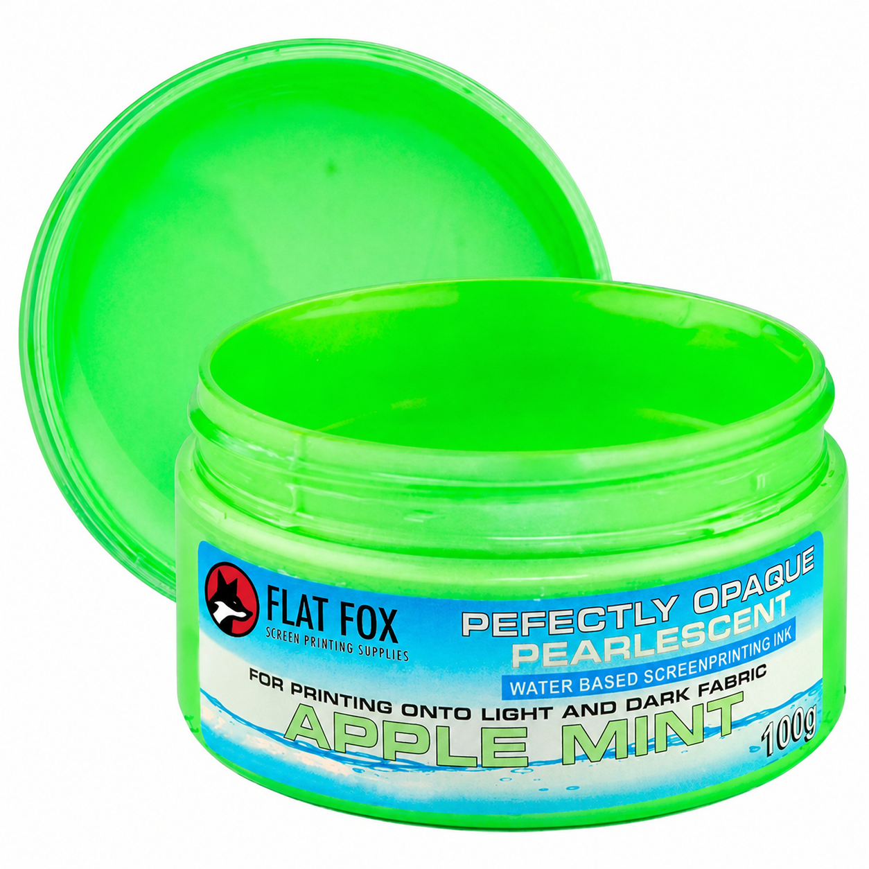 APPLE MINT PEARLESCENT fabric screen printing ink