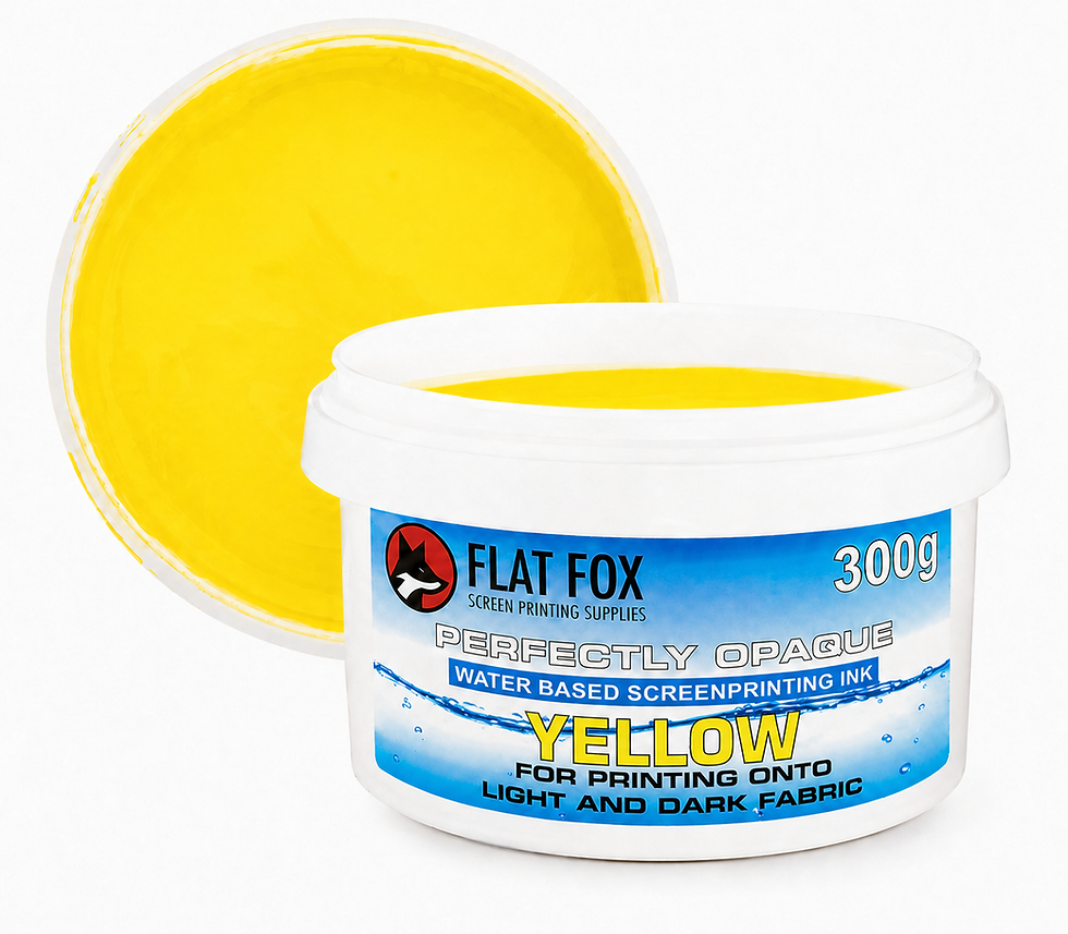 Thumbnail: YELLOW Perfectly Opaque Screen Printing Fabric Ink