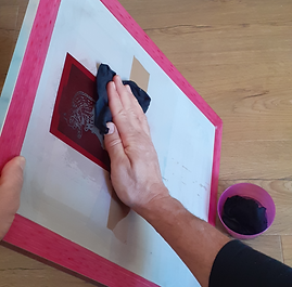 wiping ink off screen