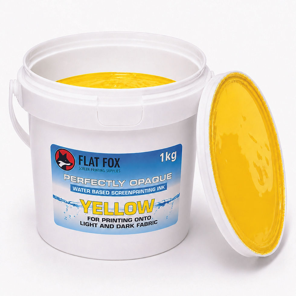 Thumbnail: YELLOW Perfectly Opaque Screen Printing Fabric Ink