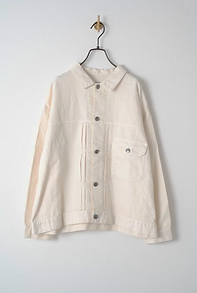 綿麻デニム ジャケット 1st モデル