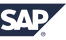SAP logo in blue and white.