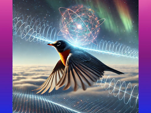 A bird representing quantum entanglement