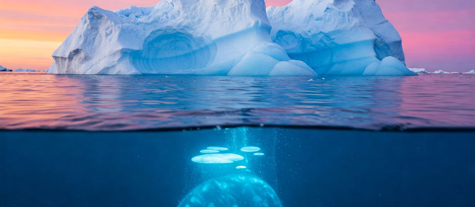 Beneath the serene beauty of Antarctic icebergs lies a hidden danger: vast reserves of methane hydrates. As the climate warms, these potent greenhouse gases could be released, accelerating global warming.