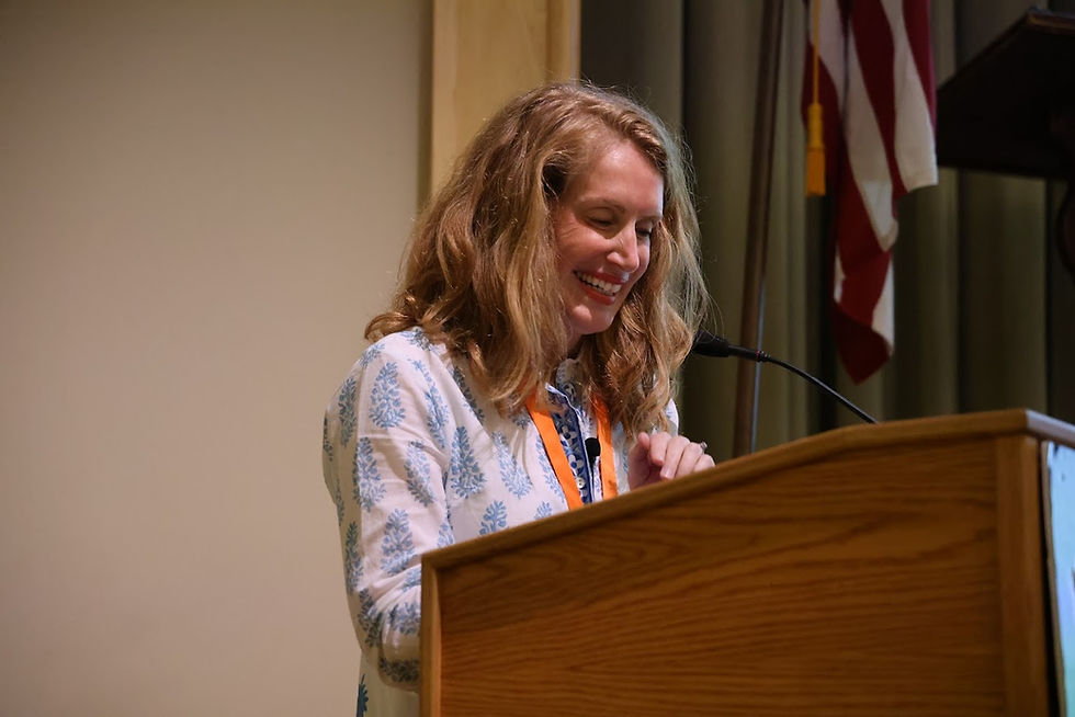 Sarah Marsh delivering her plenary lecture "The Constitutional Safeguard of a Flannel Waistcoat: Sense and Sensibility and the Government of the Self" at JASP 2025