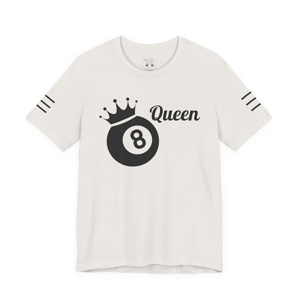 Thumbnail: 8-Ball Queen T-Shirt – Pool/Billiards Graphic Tee for Women & Players
