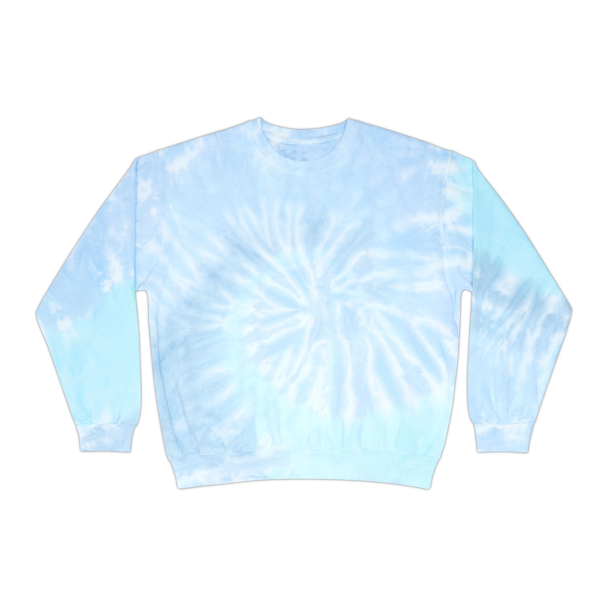 Tie-Dye Sweatshirt — "Chasing Sunsets with My Bike" Motorcycle Sunset Crewneck