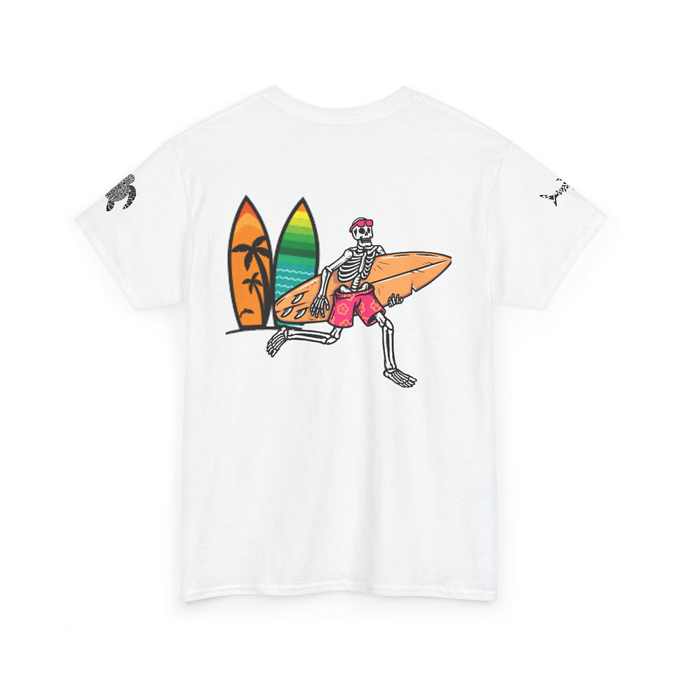 Thumbnail: California Surf Sunset T-Shirt — Retro Palm Tree & Surfer Graphic Tee