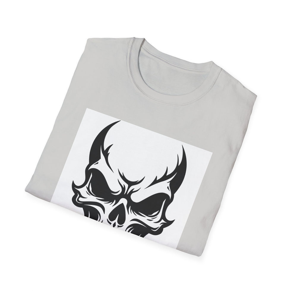 Thumbnail: Skull Demon T-Shirt — Gothic Skull Graphic Tee for Men & Women