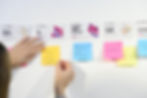 muro con post-it