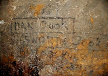 Carbide lamp graffiti