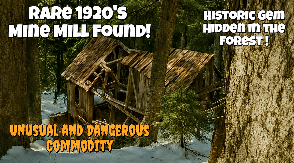 Rare Ruins of a 100 Year Old Abandoned Arsenic Mine and Mill Found Hidden in the Forest!