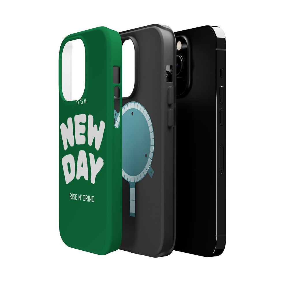 Thumbnail: Rise N Grind Magnetic Tough Phone Cases Dark Green