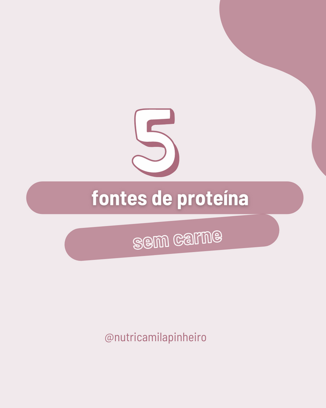 5 FONTES DE PROTEÍNA SEM CARNE