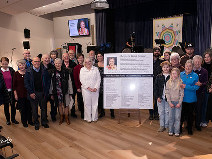 Community Comes Together to Honour Beloved Volunteer with Renaming of The Joyce Bond Centre
