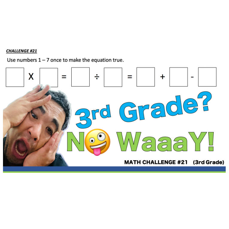 3rd Grade?! No WAAAAAY!!
