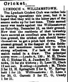 1898 Dec 16 - LCC vs Williamstown