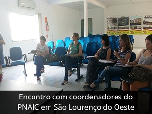 Encontro com coordenadores do Programa Nacional de Alfabetização na Idade Certa