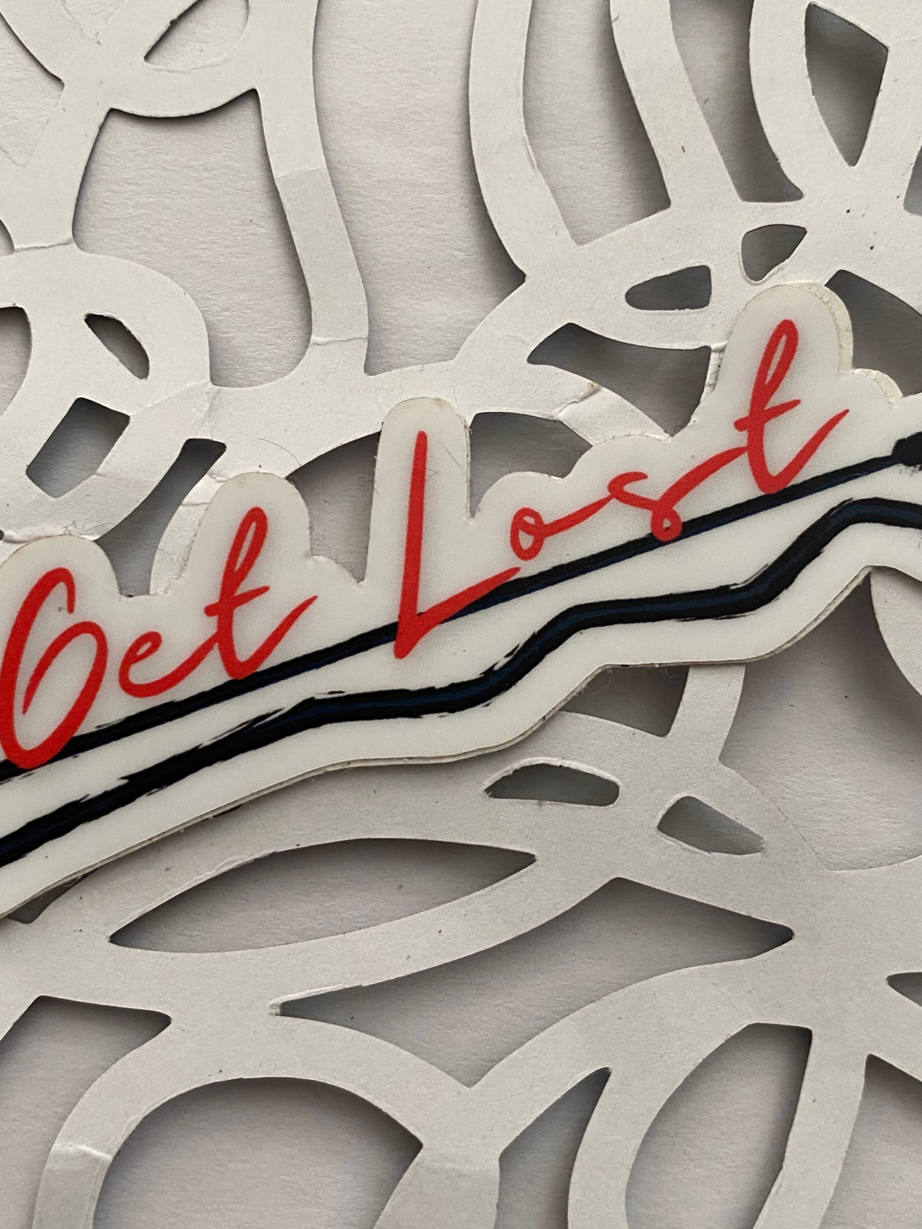 Get Lost Bobbypin @updoguru original design vinyl sticker
