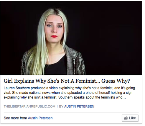 Why I am NOT a Feminist