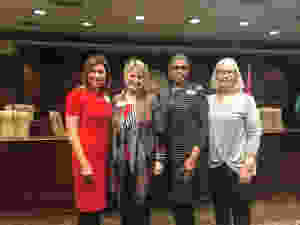Candidate Jannie Cotton with advocates & legislators at the Early Childhood Well-being Caucus led by Rep. Denise Garner