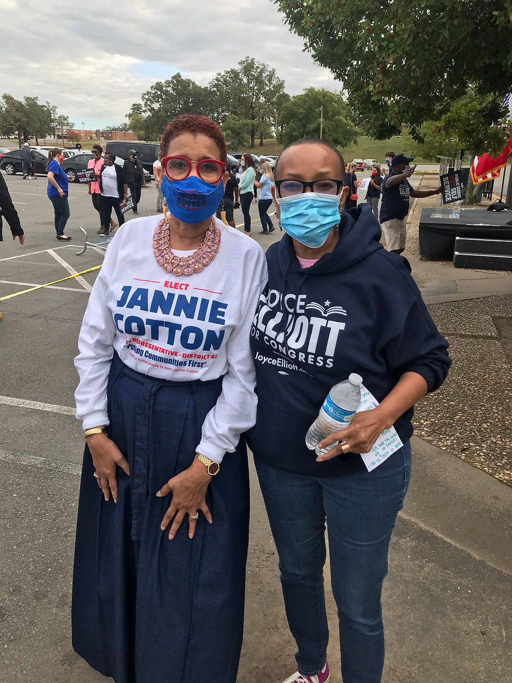Candidate Jannie Cotton & Senator Joyce Elliot at the Joyce Elliot Campaign Rally