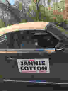 Candidate Jannie Cotton running for State Representative District 41 driving in the 2020 Dr. Martin Luther King Jr. Marade