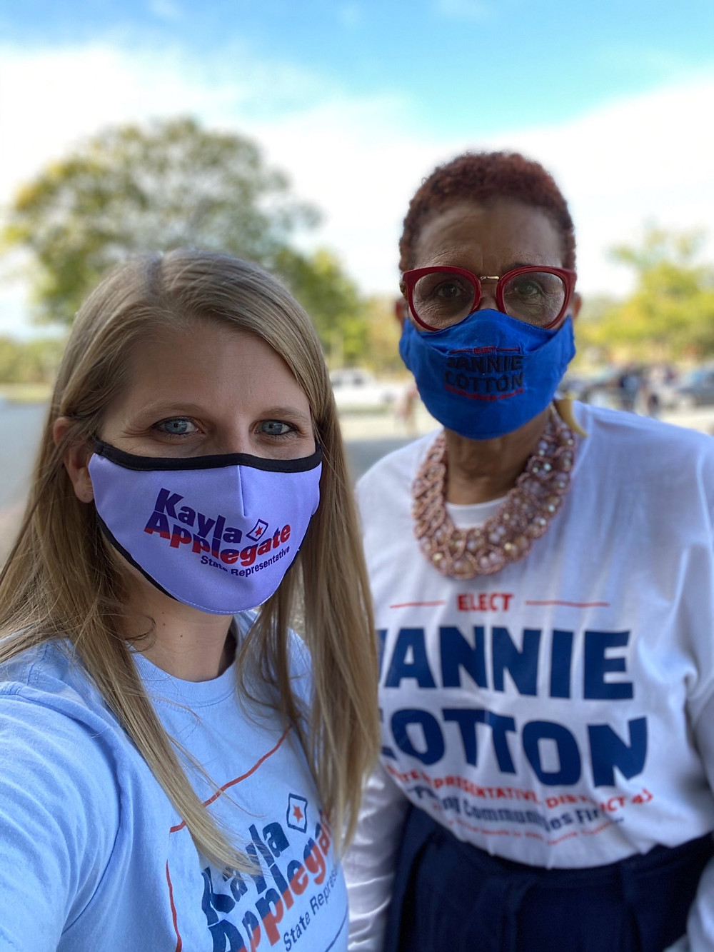 Candidate Jannie Cotton & Candidate Kayla Applegate at the Joyce Elliot Campaign Rally