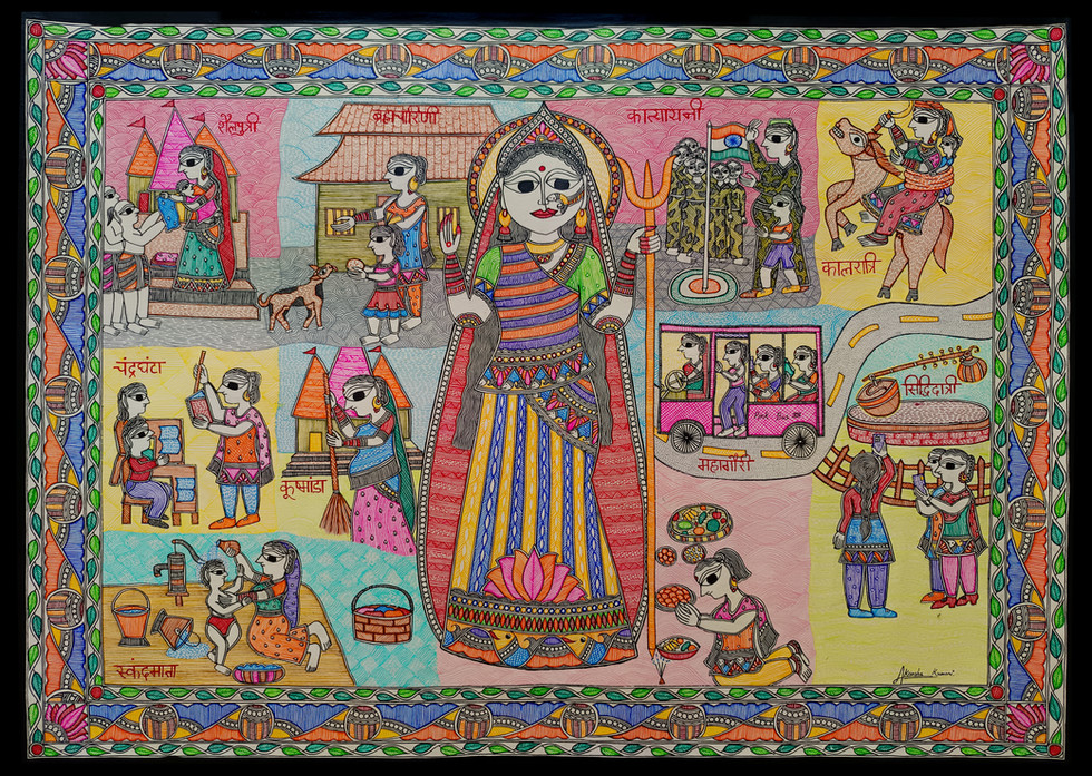 Nav Durga | Akansha Shandilya | hydart | Mithila