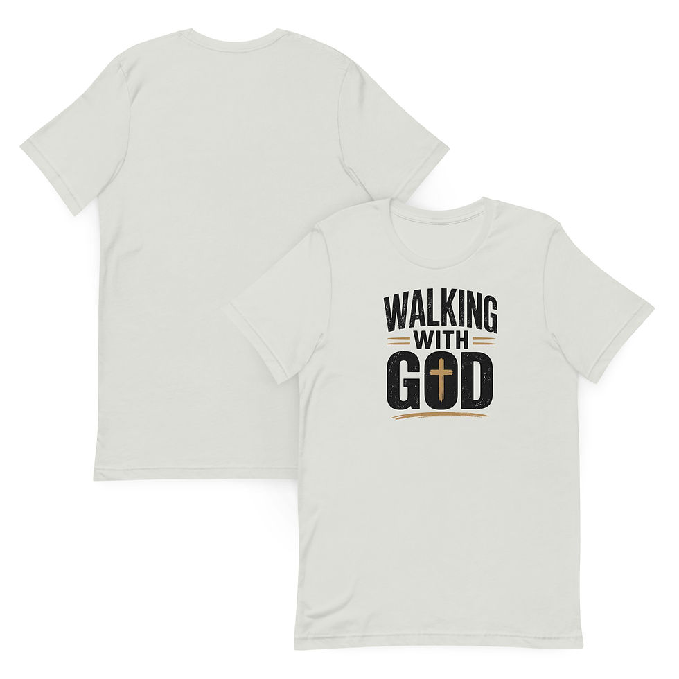 Thumbnail: Walking with God Christian T-Shirt | Faith & Fitness Tee | Bella Canvas 3001