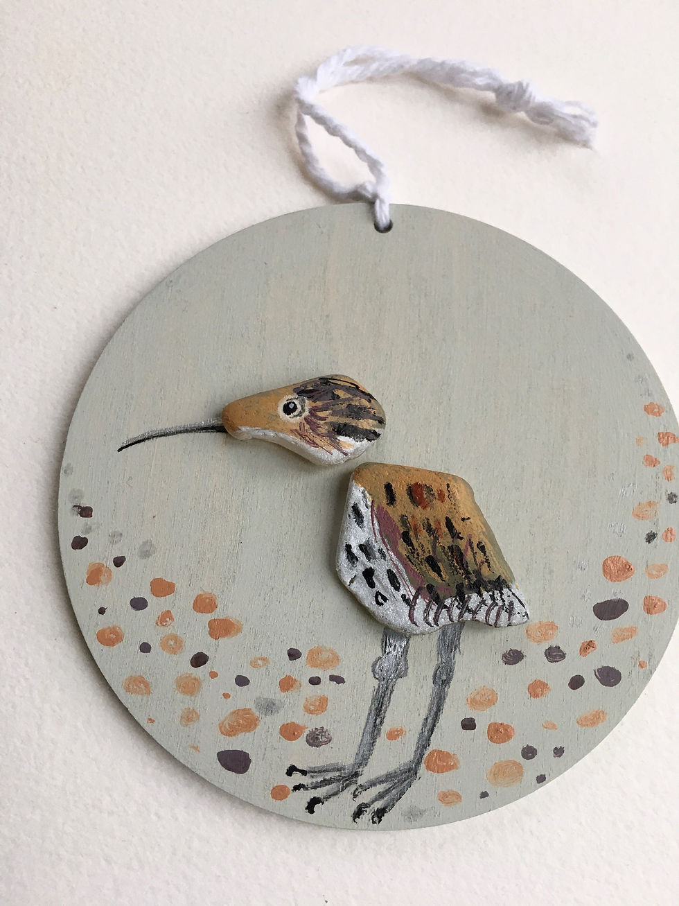 Thumbnail: Curlew, sea glass picture, curlew picture, bird decoration