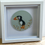 Thumbnail: Puffin sea glass bird, hand painted, sea glass art, framed sea glass picture